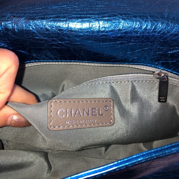 ❤️SOLD❤️Authentic Blue Metallic Chanel Bag - Picture 6 of 8